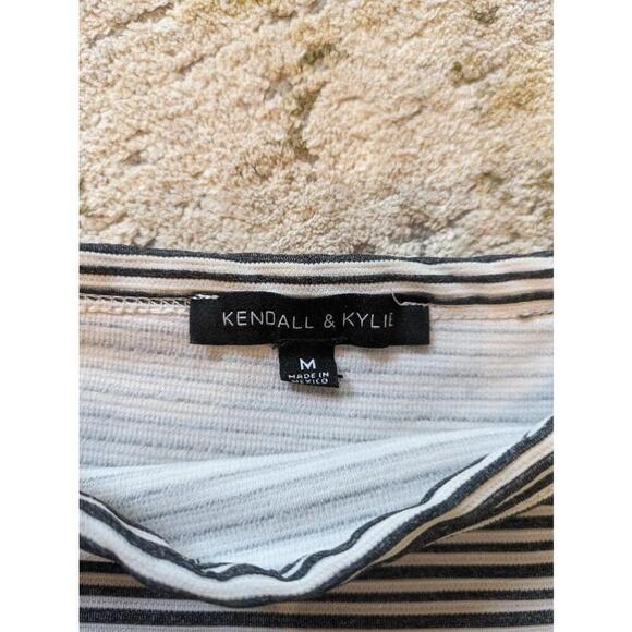 Women's Kendall & Kylie Striped Bodycon Dress - Size M - Picture 3 of 4